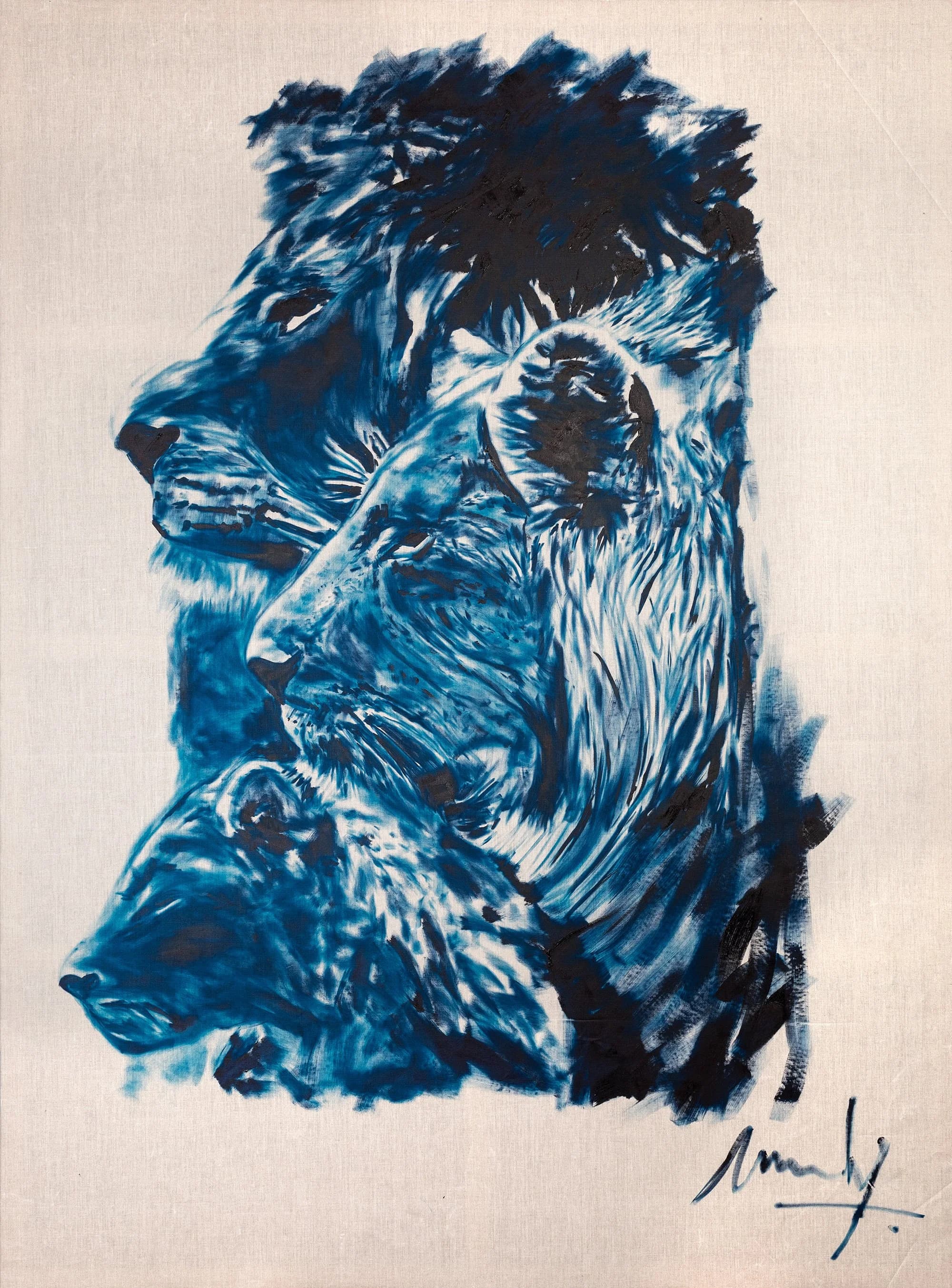 Panthera leo Three Generations, from the Alter Ego Wildlife series by Conor Mccreedy