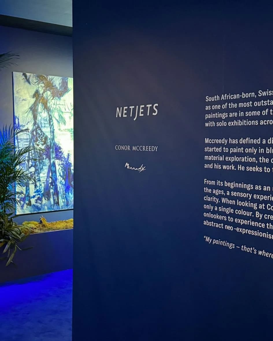 Blue Jungle Symphony, Miami Art Basel NetJets Collectors Lounge · Miami, USA