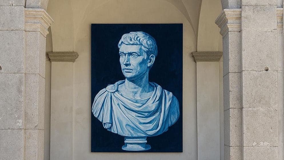 An emperor beneath the arches