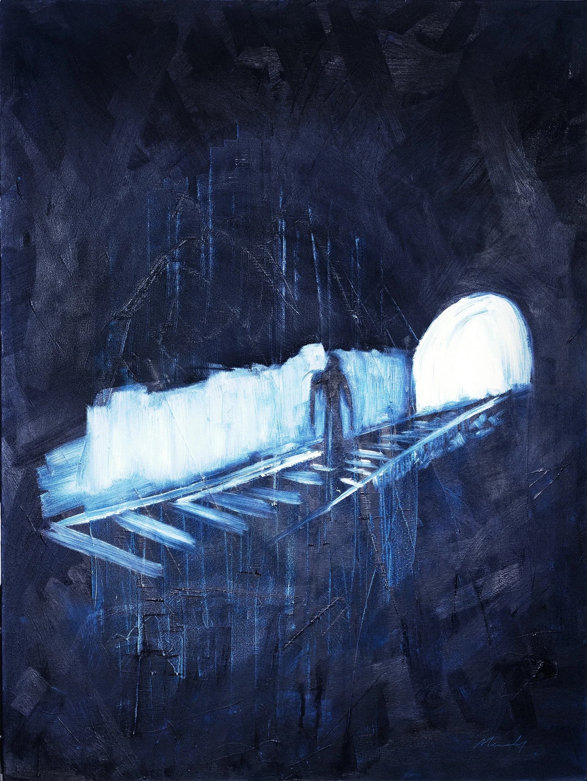 Man in Tunnel, from the Portraits Ii series by Conor Mccreedy