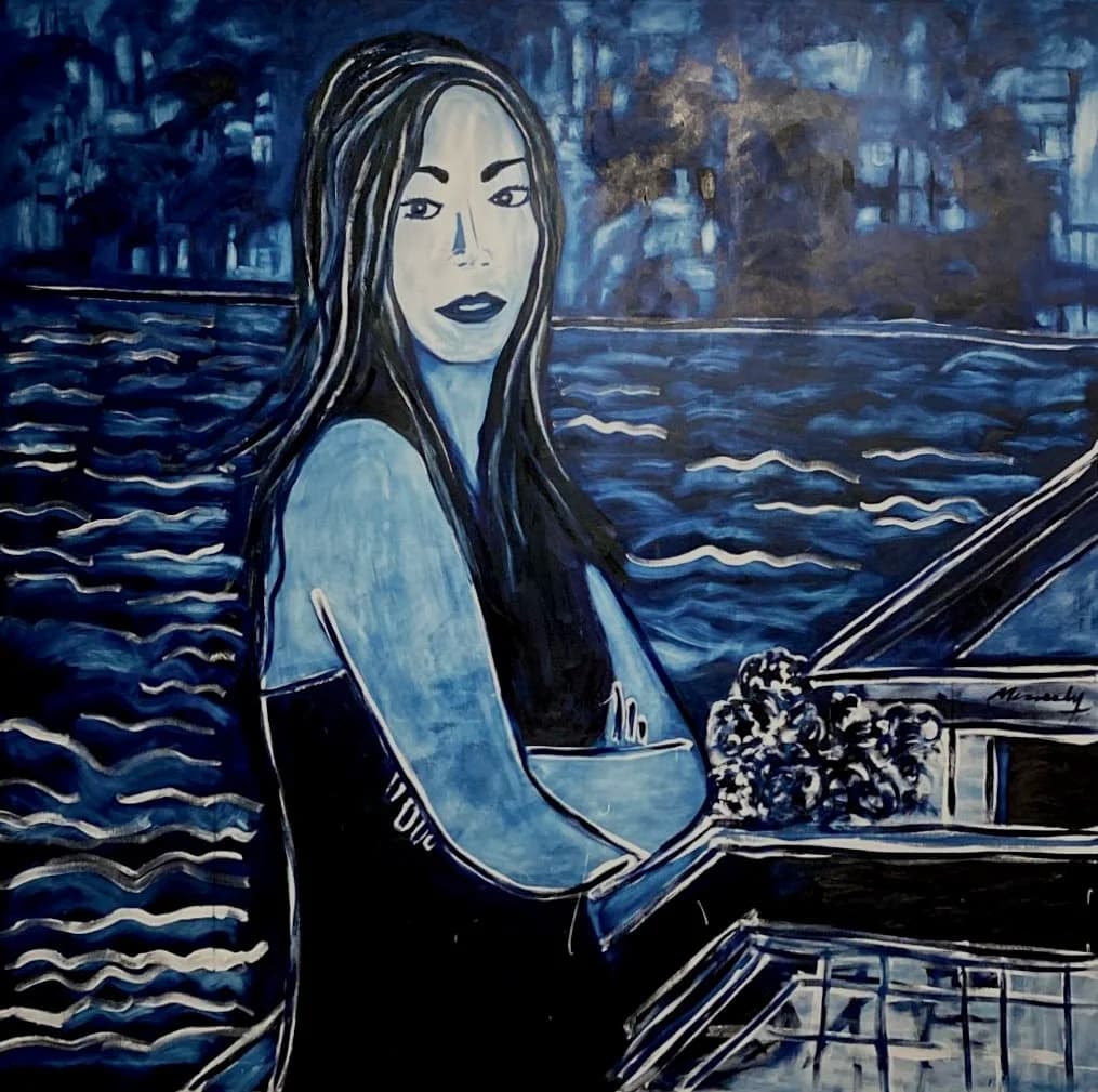 Portrait of Collector in Villa D'Este, from the Portraits Ii series by Conor Mccreedy