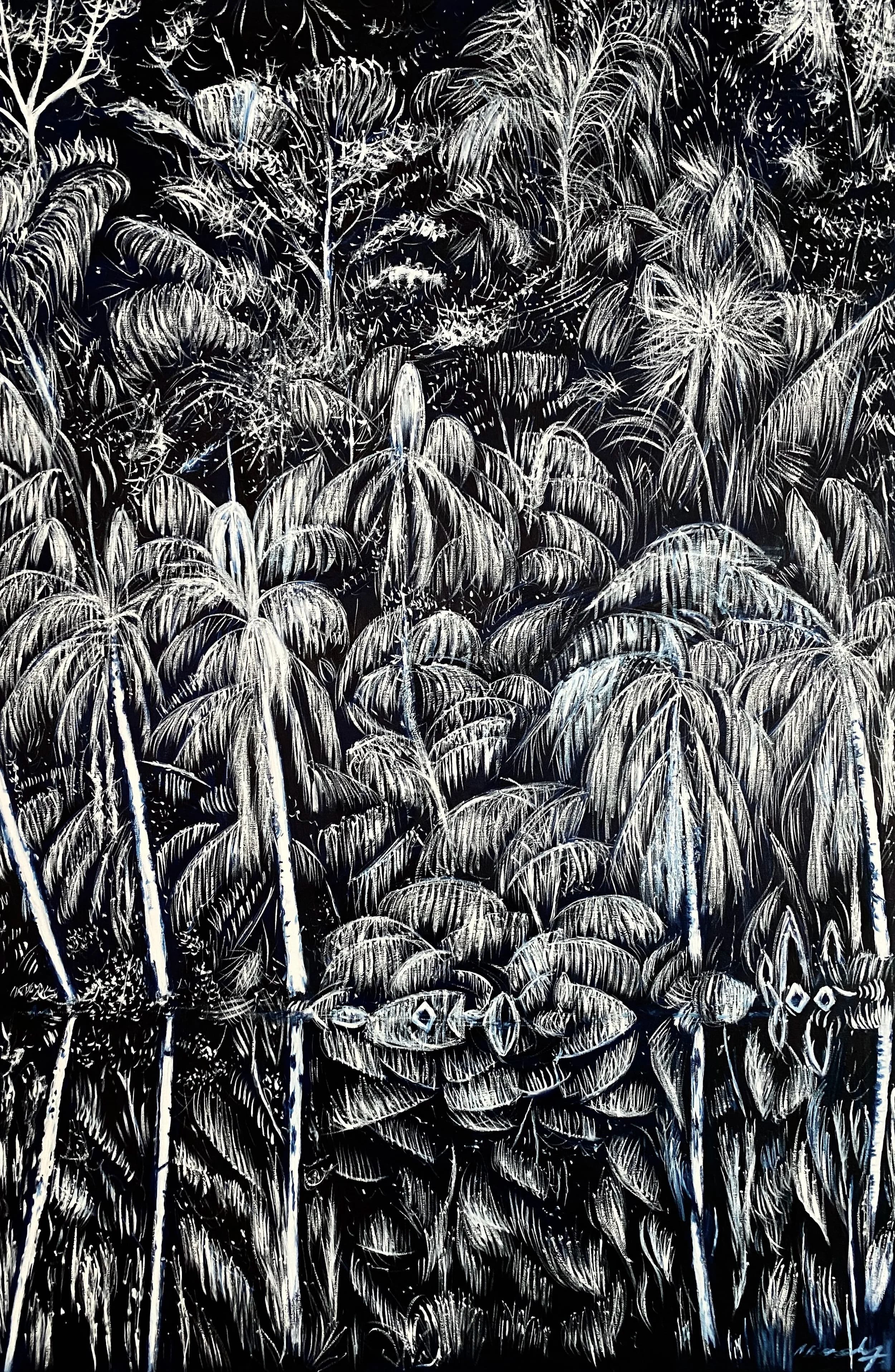 Space Moonlight Reflections 1, from the Snow Jungle series by Conor Mccreedy