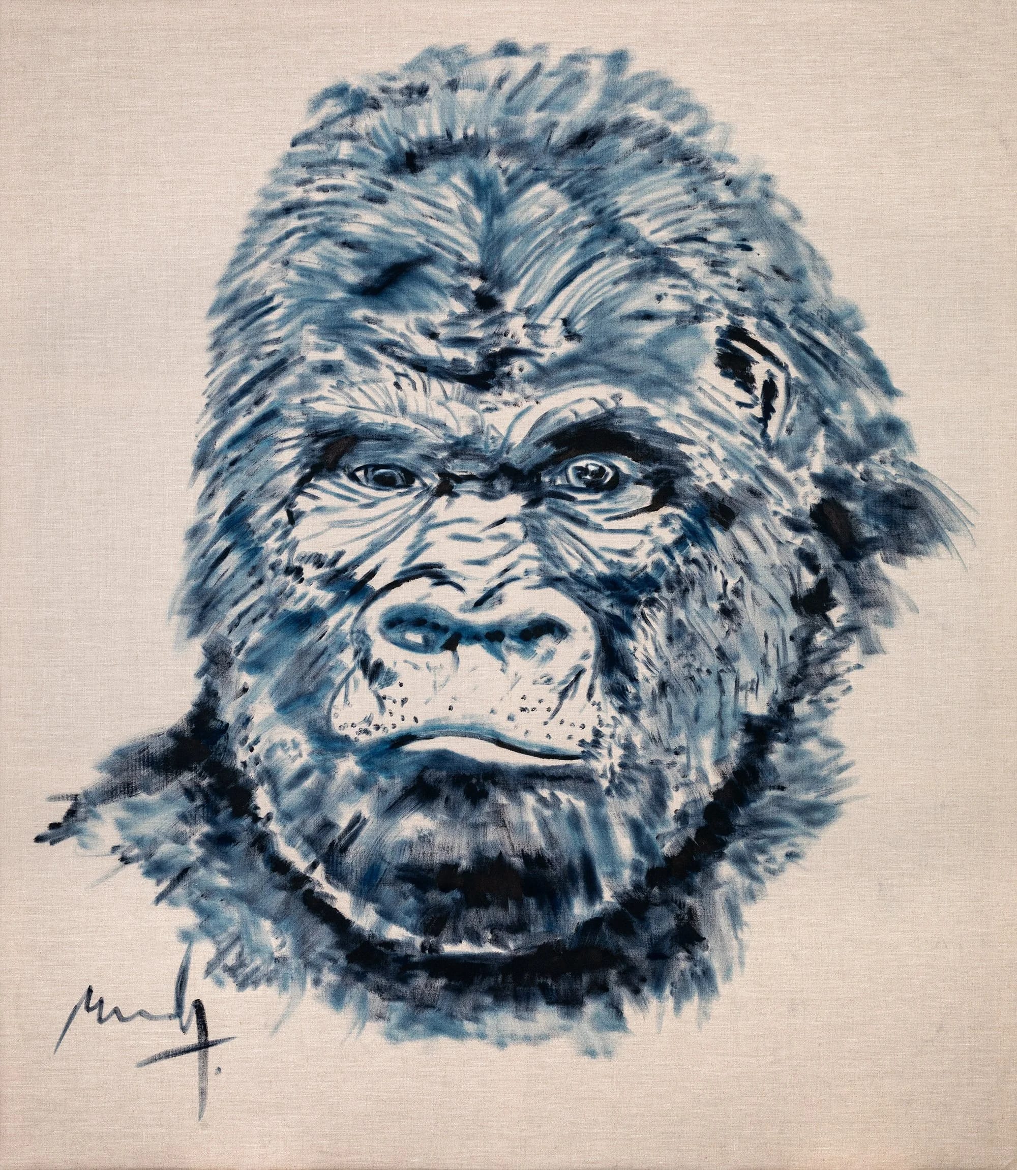 Gorillas Portrait, from the Alter Ego Wildlife series by Conor Mccreedy