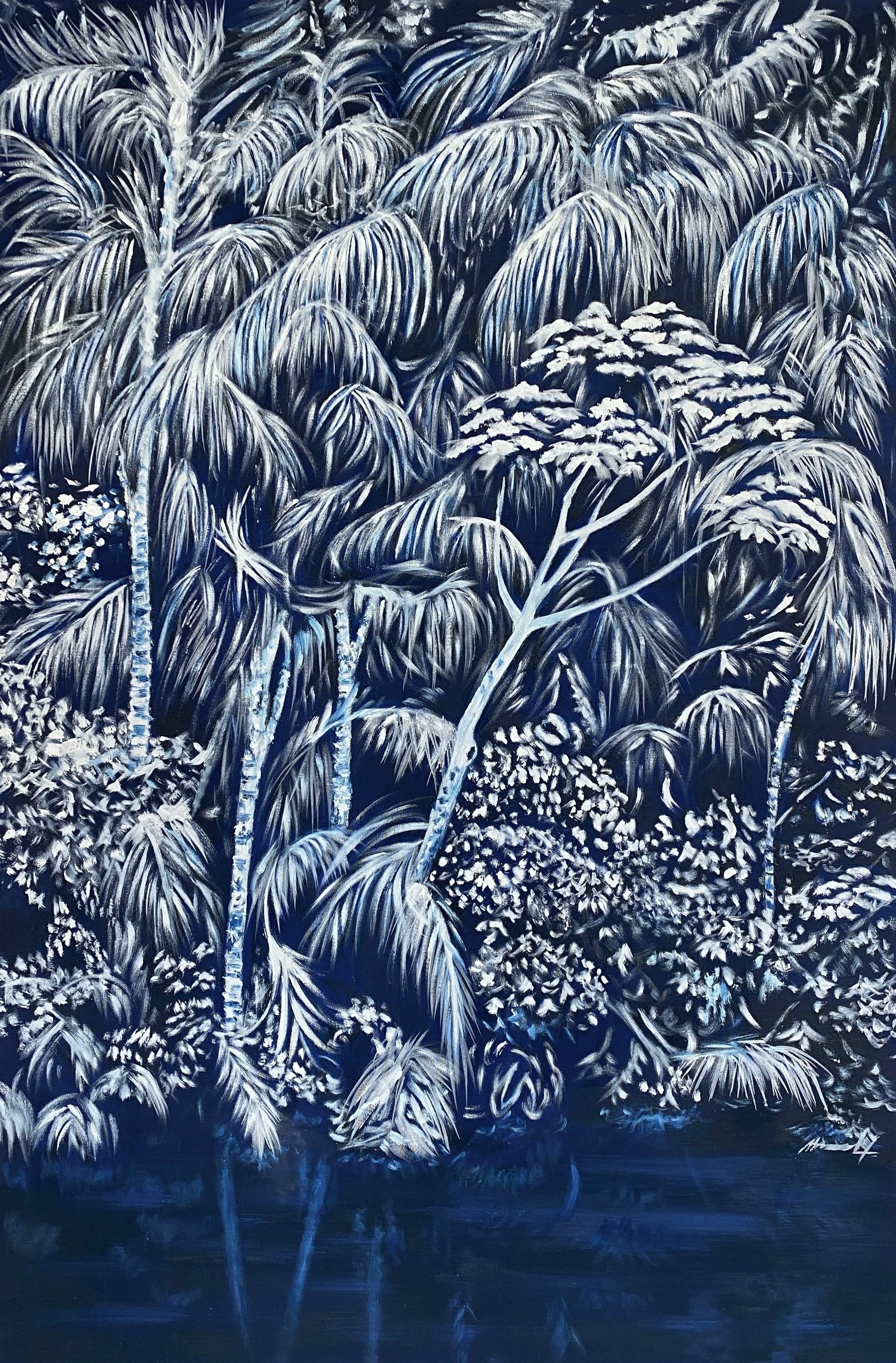 Space Moonlight Reflections 3, from the Snow Jungle series by Conor Mccreedy