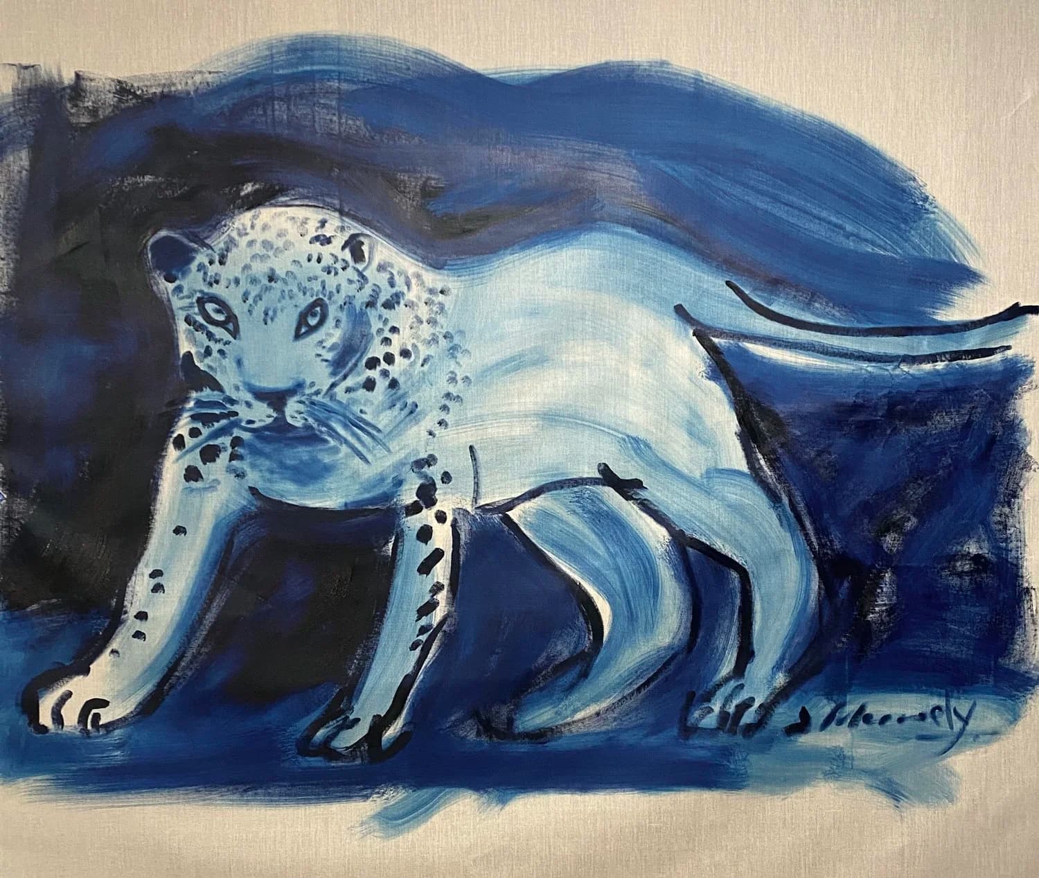 Ancient Amur Leopard Combined with Arabic Leopard, from the Alter Ego Wildlife series by Conor Mccreedy