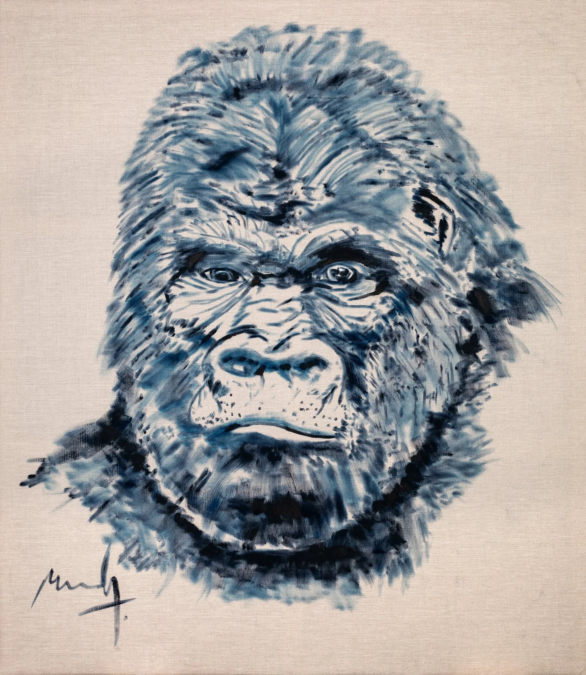 Gorillas Portrait, from the Alter Ego Wildlife series by Conor Mccreedy