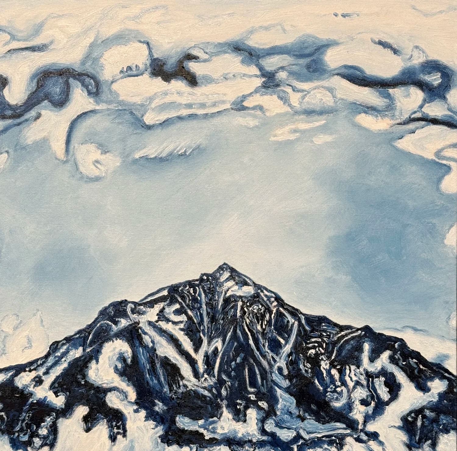 Piz Bernina with Clouds, from the Mountains series by Conor Mccreedy