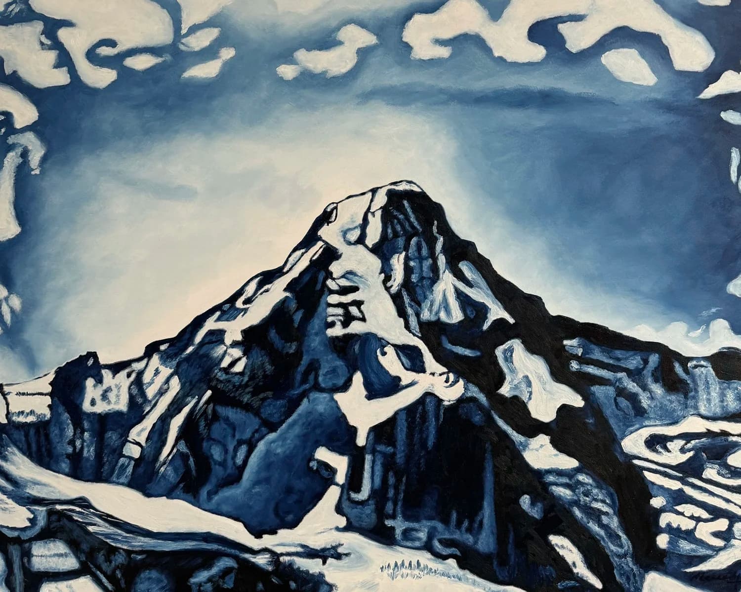 Wetterhorn Surrounded by Clouds, from the Mountains series by Conor Mccreedy