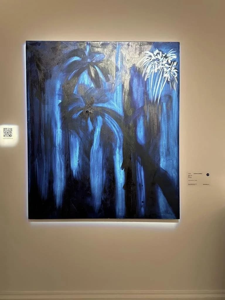 Sotheby’s auction Palm Tree painting, at the Dorchester London