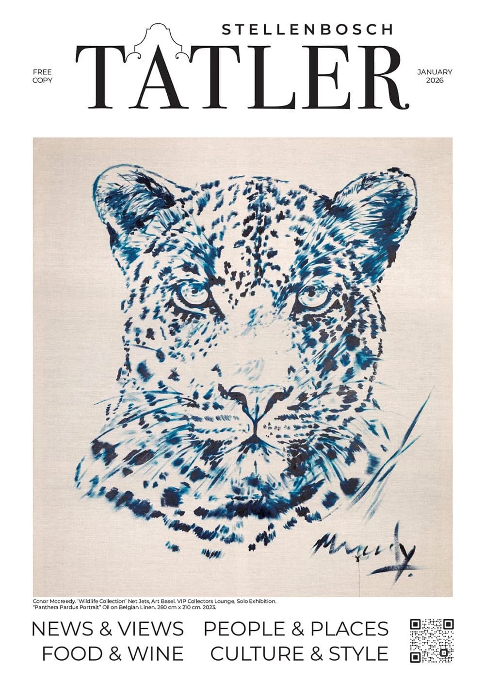 Tatler Stellenbosch Wildlife painting cover