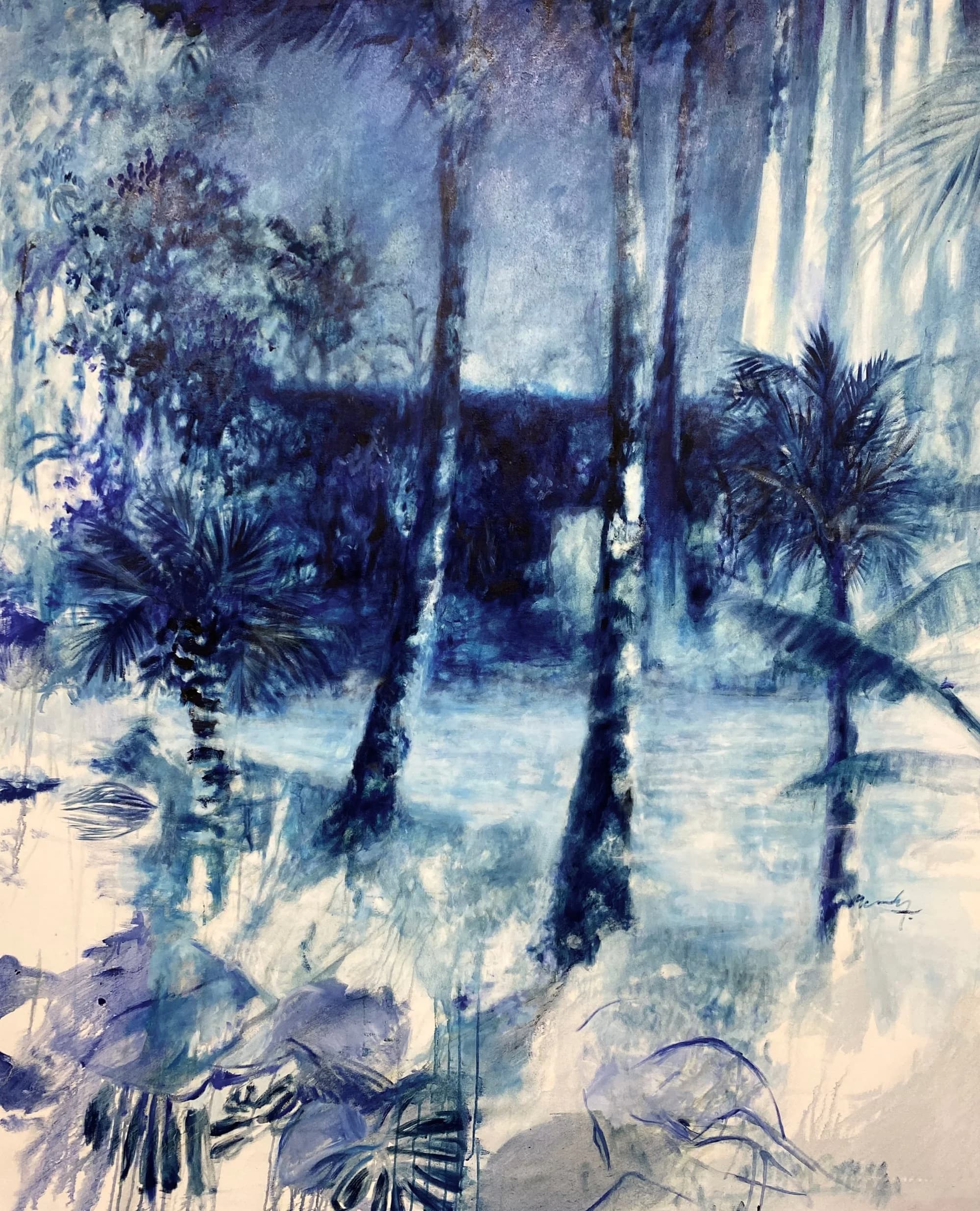 Jungle Forest Study 1 - Glimse into the Meterverse, from the Palm Trees series by Conor Mccreedy