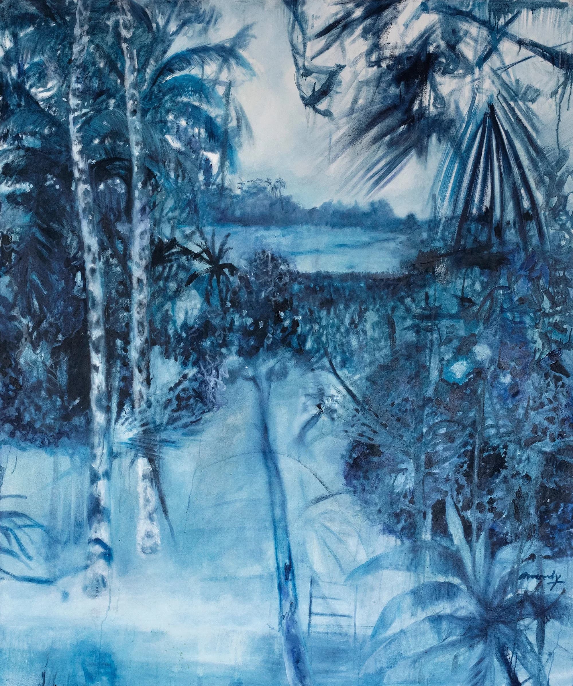 Jungle Forest Study 2 - Glimse into the Meterverse, from the Palm Trees series by Conor Mccreedy