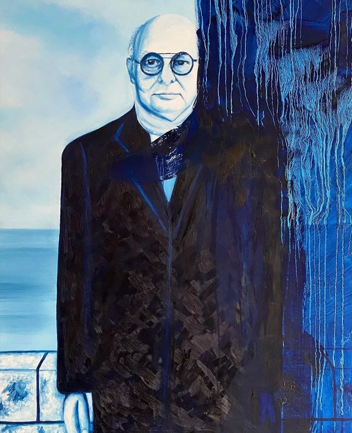 Surrealism Self Portrait of Rolf Sachs, from the Portraits II series by Conor Mccreedy