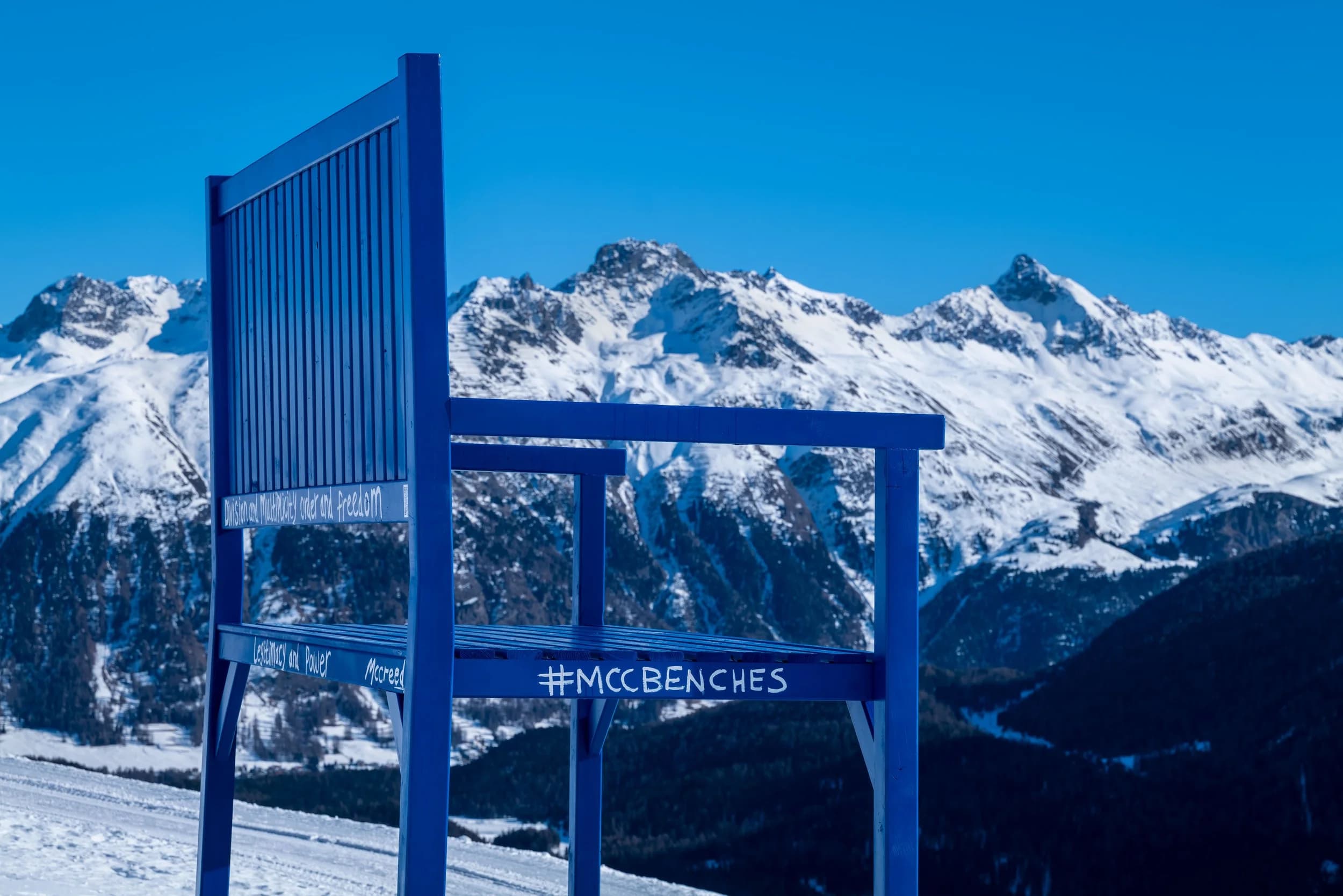 Blue Benches — Celerina, St. Moritz, Pontresina — 2022