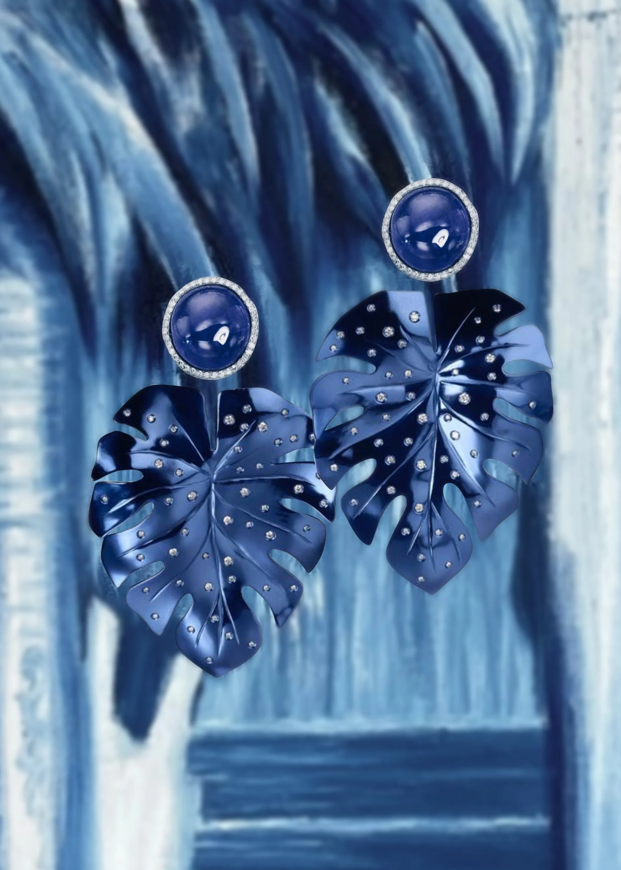 Palm Leaves Earrings — Suzanne Syz x Mccreedy