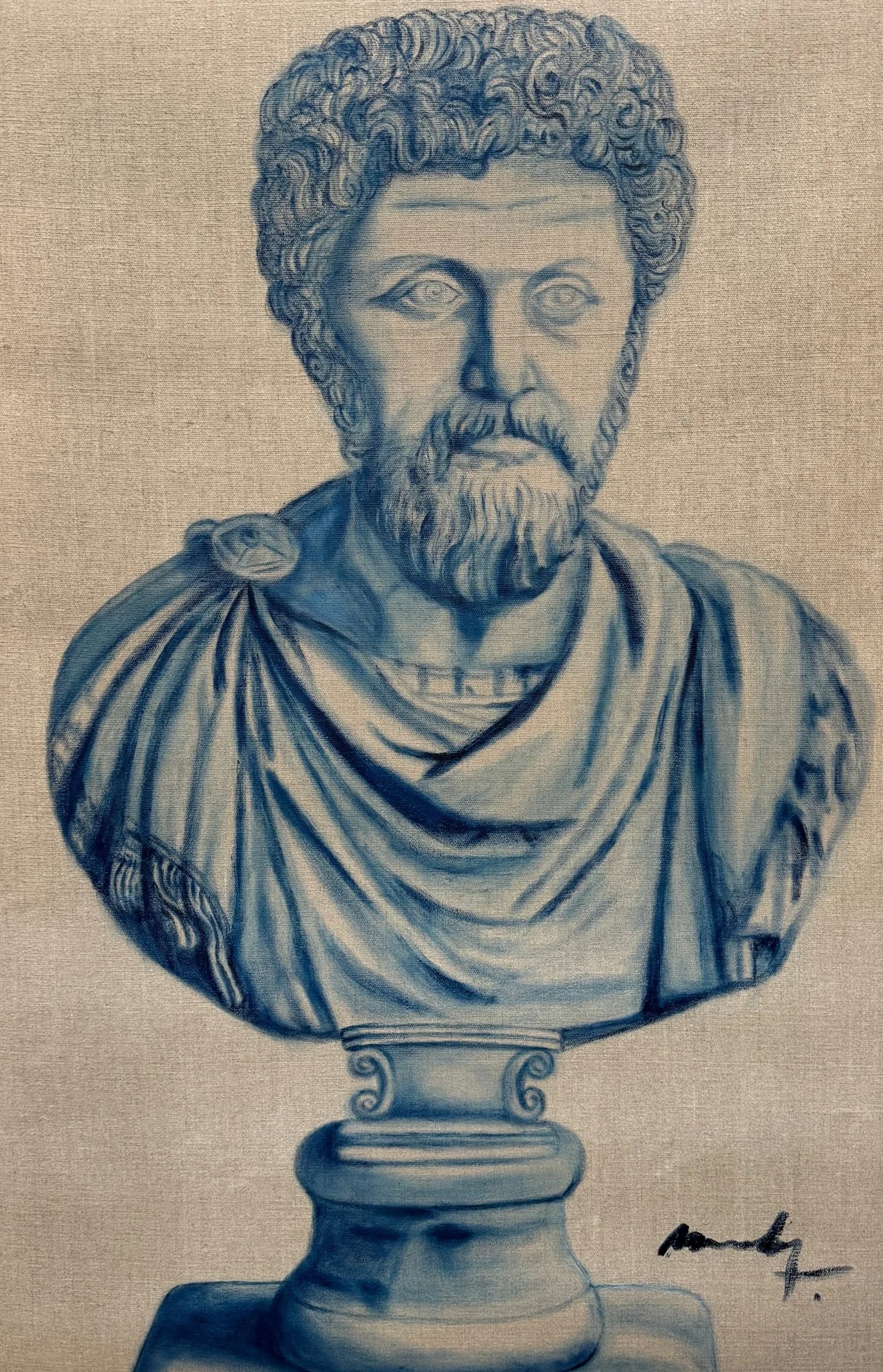 Study of Marcus Aurelius, from the Roman Emperors series by Conor Mccreedy