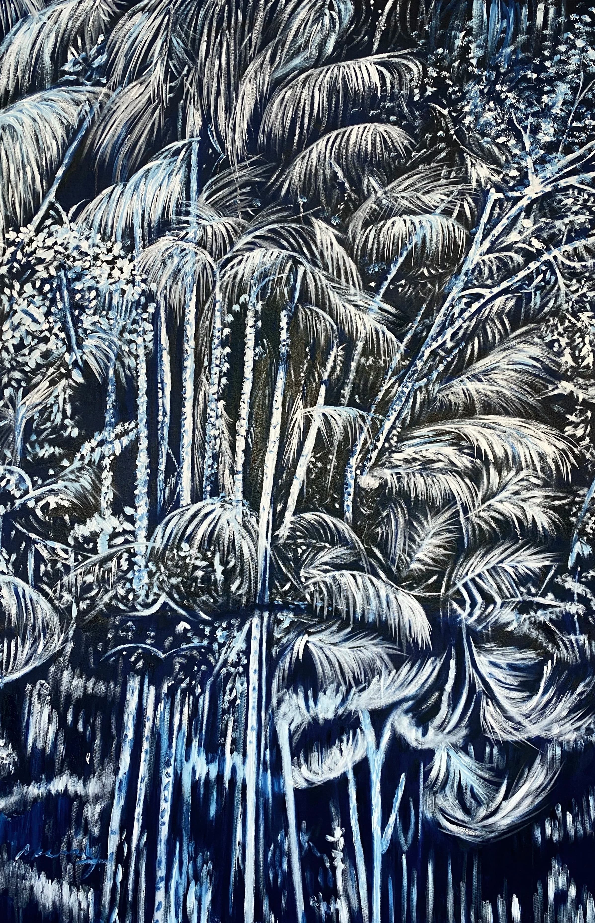 Space Moonlight Reflections 2, from the Snow Jungle series by Conor Mccreedy