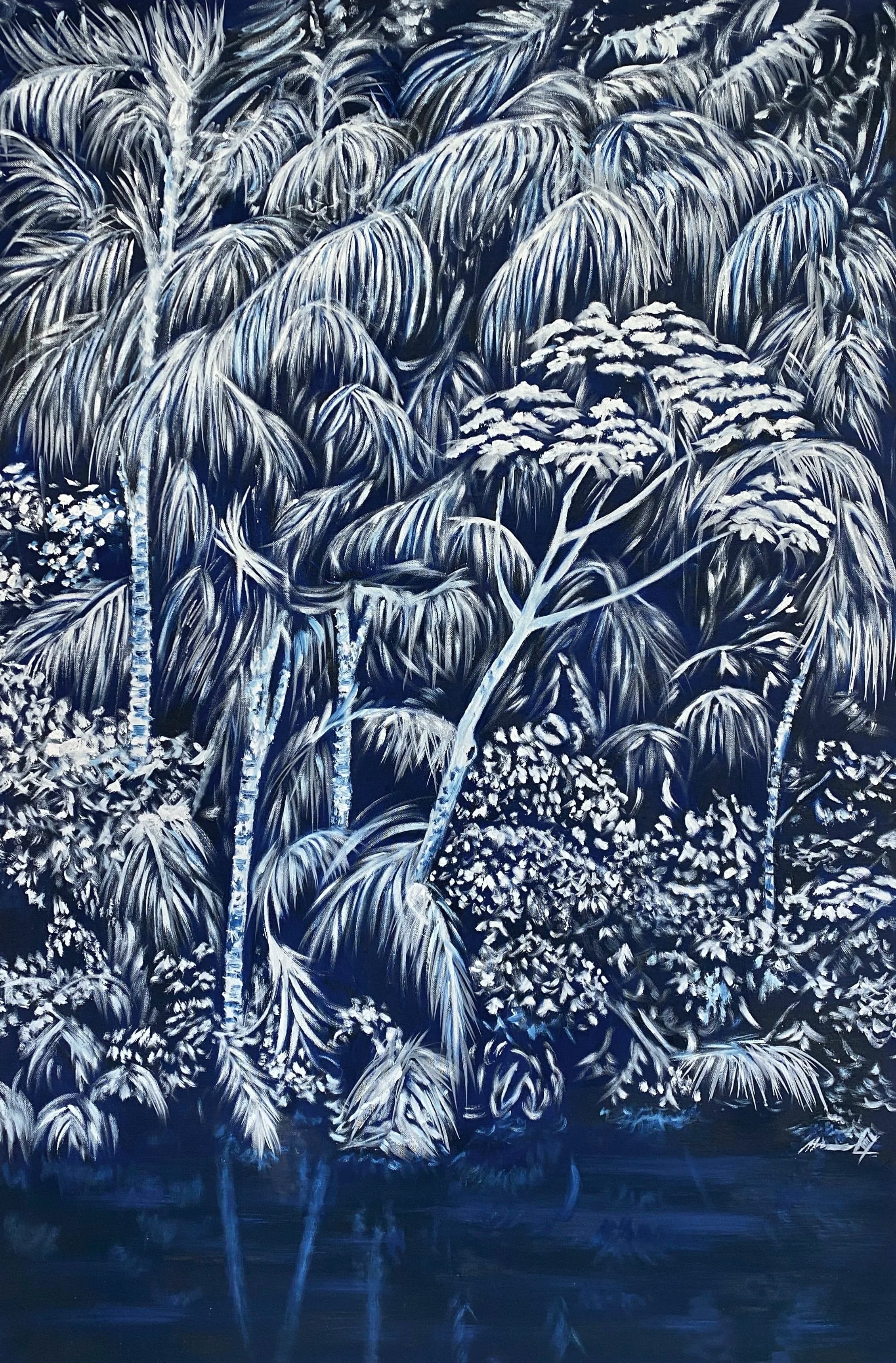 Space Moonlight Reflections 3, from the Snow Jungle series by Conor Mccreedy
